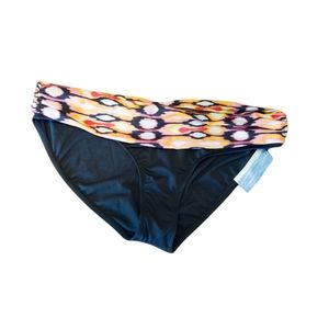 Clean Water Women's Bikini Bottom Size Extra Large Black Swimsuit